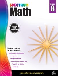 表紙画像: Spectrum Math Workbook, Grade 8 9781483808765