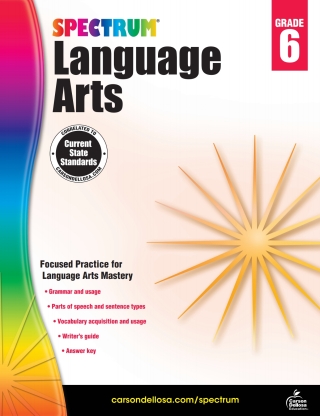 Cover image: Spectrum Language Arts, Grade 6 9781483812106