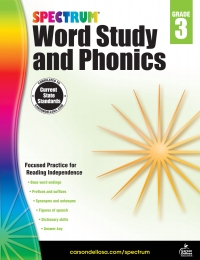 صورة الغلاف: Spectrum Word Study and Phonics, Grade 3 9781483811840