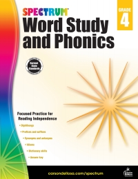 Cover image: Spectrum Word Study and Phonics, Grade 4 9781483811857