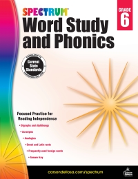 Cover image: Spectrum Word Study and Phonics, Grade 6 9781483811871