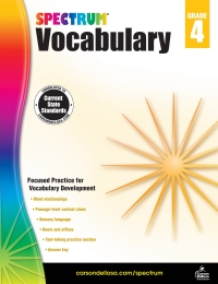 Imagen de portada: Spectrum Vocabulary, Grade 4 9781483811918