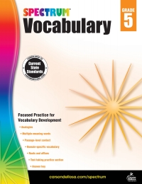 Cover image: Spectrum Vocabulary, Grade 5 9781483811932