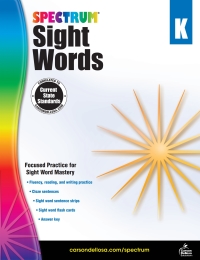 Cover image: Spectrum Sight Words, Grade K 9781483811888