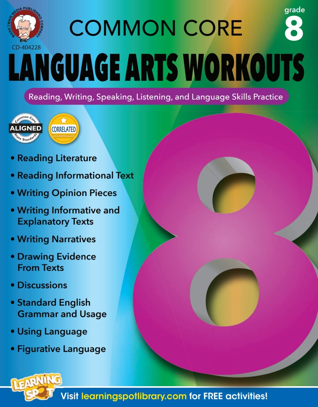 Common Core Language Arts Workouts Grade 8 (eBook)