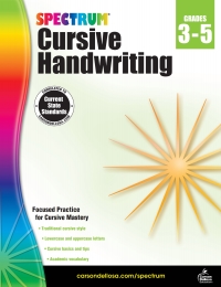 صورة الغلاف: Spectrum Cursive Handwriting, Grades 3 - 5 9781483813813
