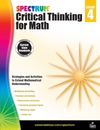 Omslagafbeelding: Spectrum Critical Thinking for Math, Grade 4 9781483835518