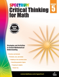 Omslagafbeelding: Spectrum Critical Thinking for Math, Grade 5 9781483835525