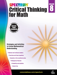 صورة الغلاف: Spectrum Critical Thinking for Math, Grade 8 9781483835563