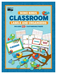Cover image: Boho Birds Classroom Labels and Organizers 9781483844923