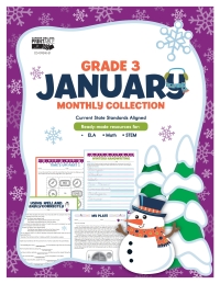 Imagen de portada: January Monthly Collection, Grade 3 9781483845043