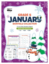 Cover image: January Monthly Collection, Grade 4 9781483845050
