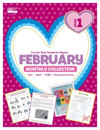 Imagen de portada: February Monthly Collection, Grade 1 9781483845326