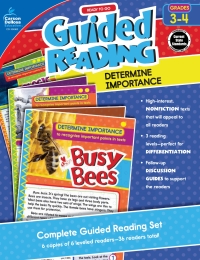 Imagen de portada: Ready to Go Guided Reading: Determine Importance, Grades 3 - 4 9781483839790