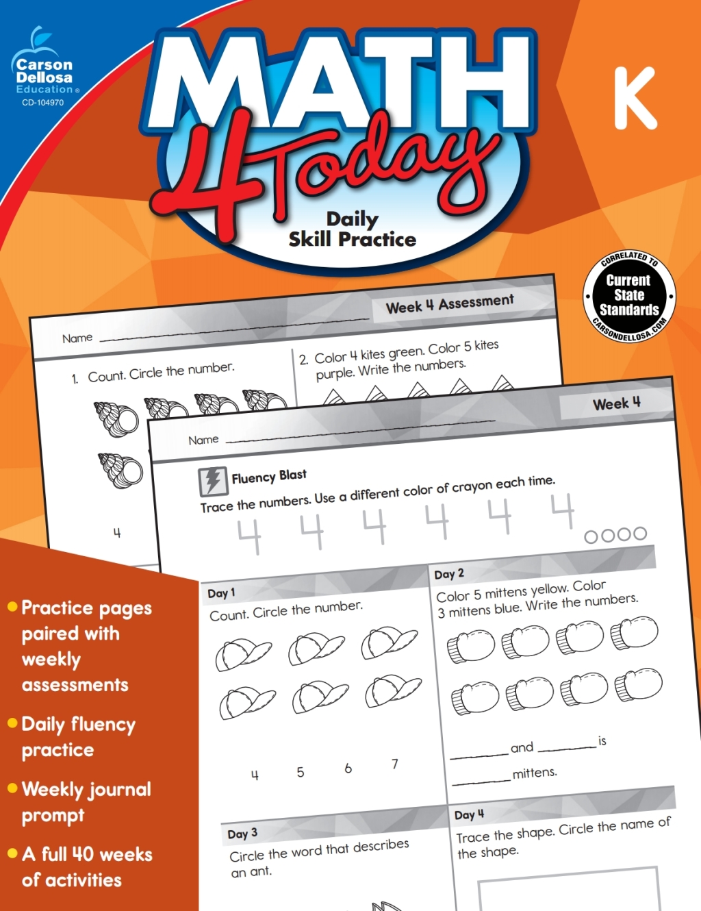 Math 4 Today, Grade K