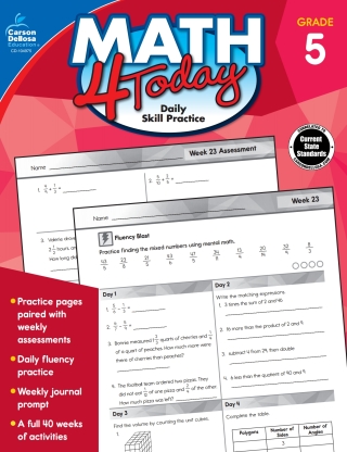 Imagen de portada: Math 4 Today, Grade 5 9781483841649