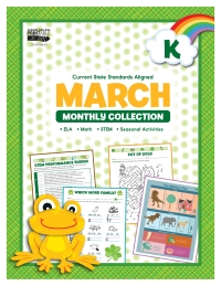 Imagen de portada: March Monthly Collection, Grade K 9781483847580