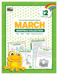 Cover image: March Monthly Collection, Grade 2 9781483847603