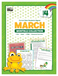 Cover image: March Monthly Collection, Grade 4 9781483847627