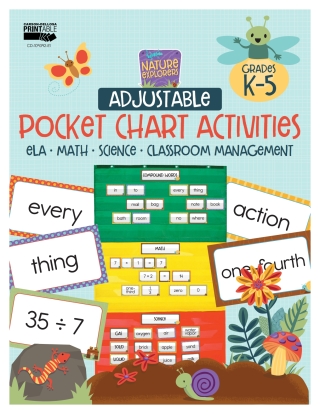 Imagen de portada: Nature Explorers Adjustable Pocket Chart Activities 9781483847658