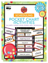 Cover image: Celebrate Learning Scheduling Pocket Chart Activities 9781483847726