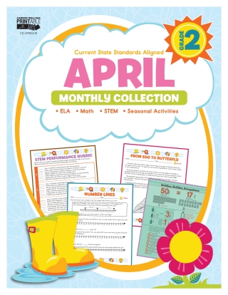 Imagen de portada: April Monthly Collection, Grade 2 9781483848396