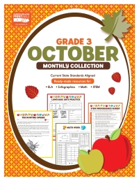 Imagen de portada: October Monthly Collection, Grade 3 9781483850054