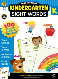 Imagen de portada: Words to Know Sight Words, Grade K 9781483849324