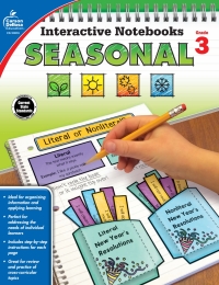 表紙画像: Interactive Notebooks Seasonal, Grade 3 9781483850276