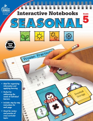 Cover image: Interactive Notebooks Seasonal, Grade 5 9781483850290