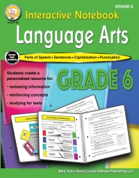 Cover image: Interactive Notebook: Language Arts Workbook, Grade 6 9781622237616