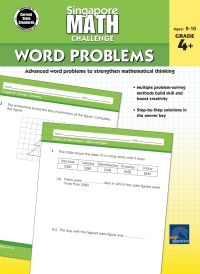 Cover image: Singapore Math Challenge Word Problems, Grades 4 - 6 9781483854120