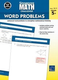 Cover image: Singapore Math Challenge Word Problems, Grades 5 - 8 9781483854137