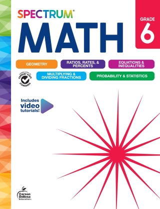 Cover image: Spectrum Math, Grade 6 9781483871493
