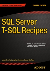 Imagen de portada: SQL Server T-SQL Recipes 4th edition 9781484200629