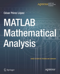 Cover image: MATLAB Mathematical Analysis 9781484203507