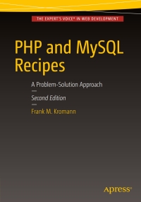 Omslagafbeelding: PHP and MySQL Recipes 2nd edition 9781484206065