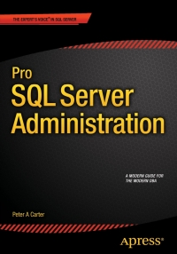 Imagen de portada: Pro SQL Server Administration 9781484207116