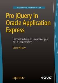 Omslagafbeelding: Pro jQuery in Oracle Application Express 9781484209622