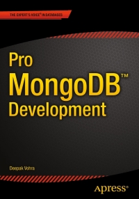 Cover image: Pro MongoDB Development 9781484215999