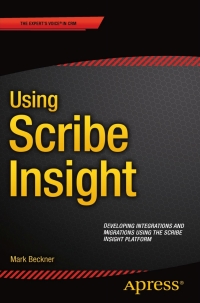 Imagen de portada: Using Scribe Insight 9781484216255