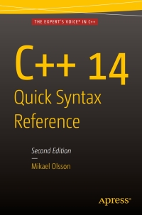 Immagine di copertina: C   14 Quick Syntax Reference 2nd edition 9781484217269