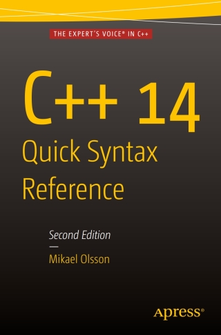 Imagen de portada: C   14 Quick Syntax Reference 2nd edition 9781484217269