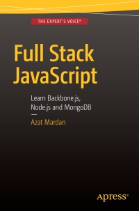 Imagen de portada: Full Stack JavaScript 9781484217504