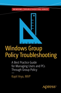 Omslagafbeelding: Windows Group Policy Troubleshooting 9781484218853