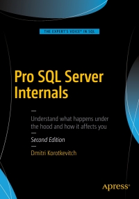 Cover image: Pro SQL Server Internals 2nd edition 9781484219638