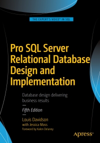 Cover image: Pro SQL Server Relational Database Design and Implementation 5th edition 9781484219720