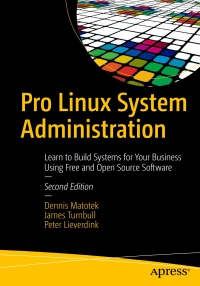Cover image: Pro Linux System Administration 2nd edition 9781484220078