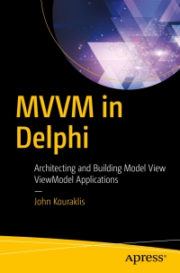 Cover image: MVVM in Delphi 9781484222133