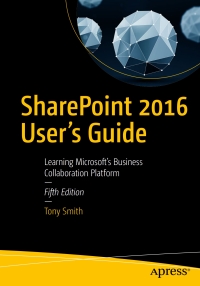 Imagen de portada: SharePoint 2016 User's Guide 5th edition 9781484222430